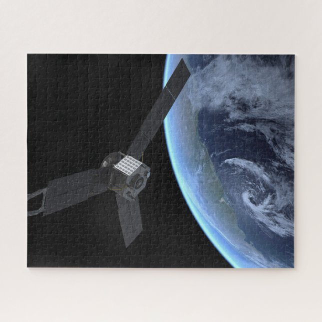 Puzzle Juno Spacecraft Pendant Son Vol Sur Terre (Horizontal)