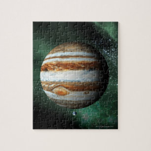 Puzzle Jupiter et comparaison de la Terre