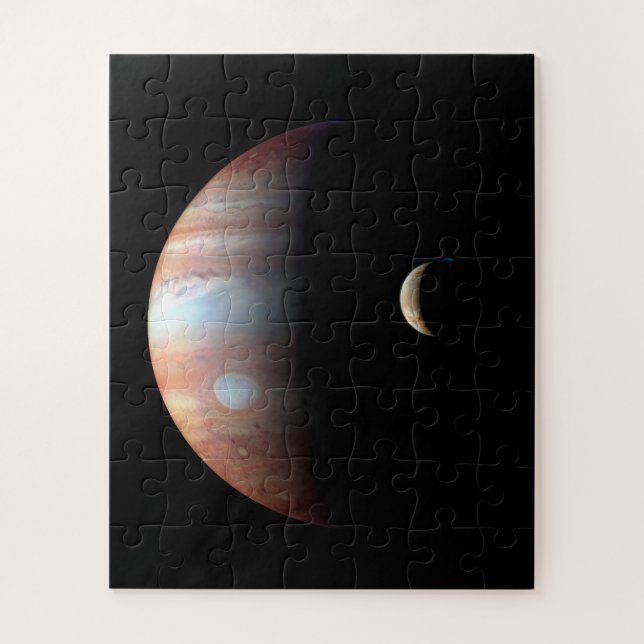 Puzzle Jupiter Géant Gaz Planète & Io Galilée Lune (Vertical)