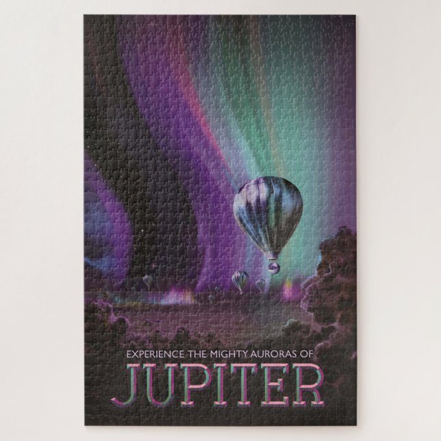 Puzzle Jupiter Travel by Hot Air Balloon Bighty Aurora (Vertical)