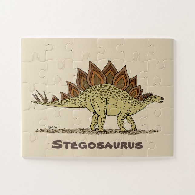 Puzzle Jurassique Dinosaure Stegosaurus (Horizontal)