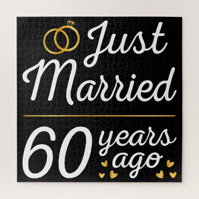 Puzzle Just Married 60 Years Ago II (Vertical)