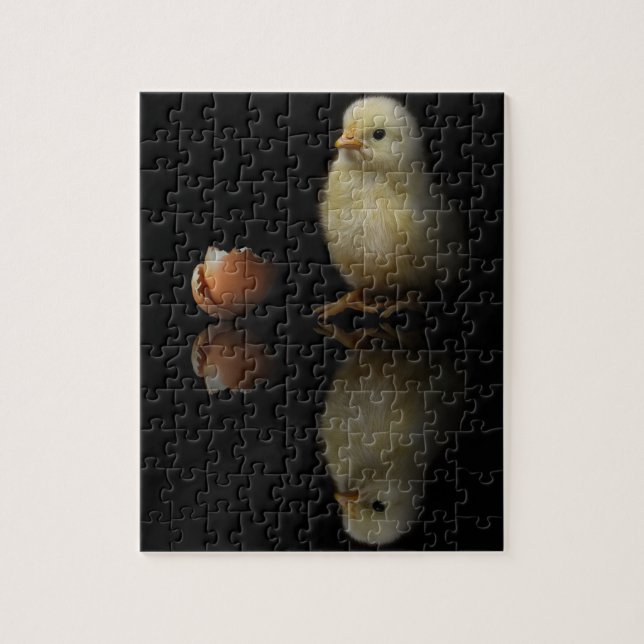Puzzle Juste Chick à hachures (Vertical)