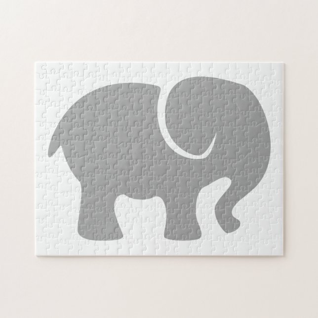 Puzzle Juste un éléphant gris (Horizontal)