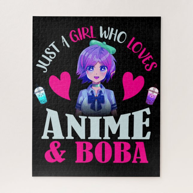 Puzzle Juste une fille qui aime l'anime et le Boba    (Vertical)