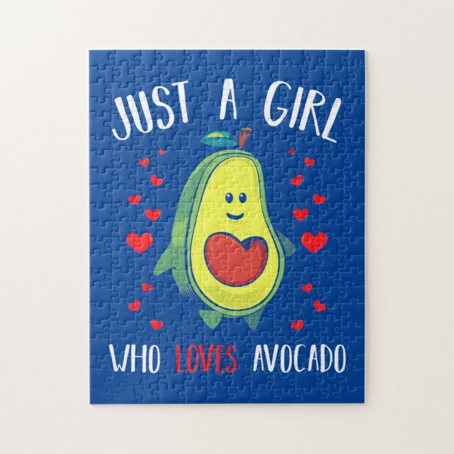 Puzzle Juste Une Fille Qui Aime L'Avocado (Vertical)
