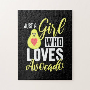 Puzzle Juste Une Fille Qui Aime L'Avocado