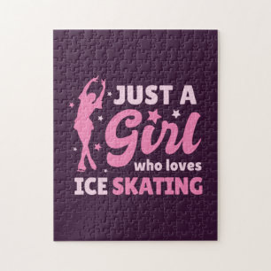 Puzzle Juste Une Fille Qui Aime Le Patinage Sur Glace