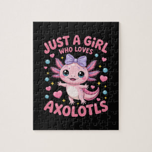 Puzzle Juste Une Fille Qui Aime Les Axolotls