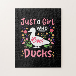 Puzzle Juste une fille qui aime les canards