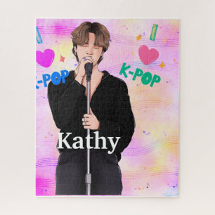Puzzle K-Pop Music Fan Boy Band Singer Custom Pastel