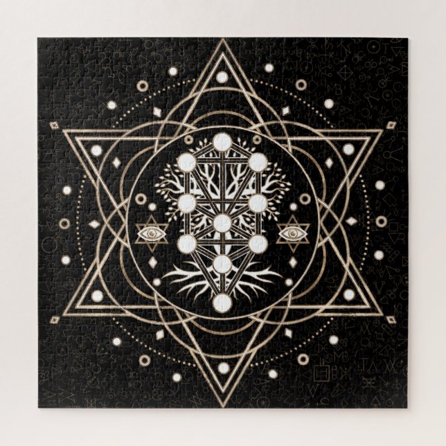 Puzzle Kabbalah L'Arbre de la Vie La Géométrie Sacrée (Vertical)