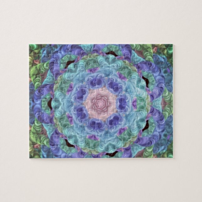 Puzzle Kaleidoscope en bleu... (Horizontal)