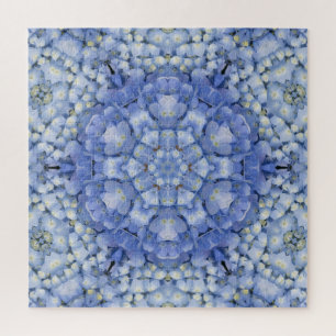 Puzzle Kaleidoscope floral moderne Blue Hydrangea