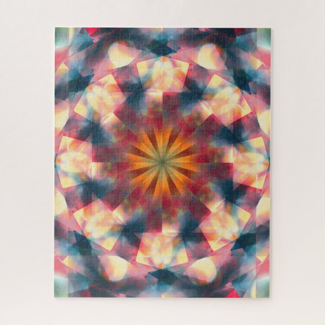 Puzzle Kaleidoscopique Prismatique Mandala (Vertical)