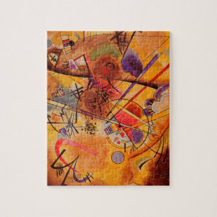 Puzzle Kandinsky Brown jaune bleu rouge