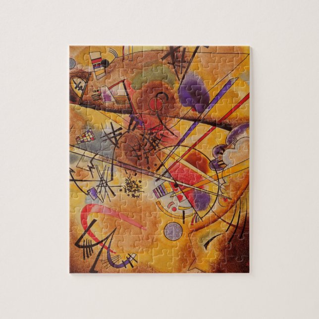 Puzzle Kandinsky Brown jaune bleu rouge (Vertical)