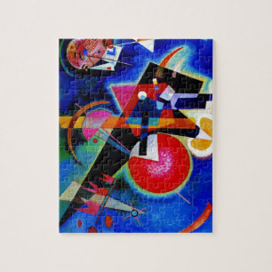 Puzzle Kandinsky en peinture Abstraite bleue
