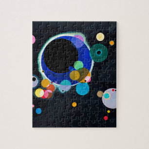 Puzzle Kandinsky illustration de plusieurs cercles