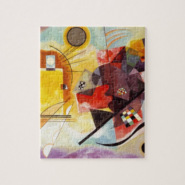 Puzzle Kandinsky jaune bleu (Vertical)