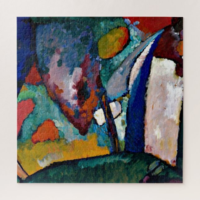 Puzzle Kandinsky - La cascade, art abstrait coloré (Vertical)