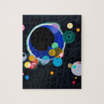 Puzzle Kandinsky Plusieurs Cercles Artwork<br><div class="desc">Wassily Kandinsky Colorful Abstrait dans les tons Bleu,  Noir,  Rouge,  Vert,  Rose et Jaune - Plusieurs cercles Peinture Abstraite sur Toile</div>