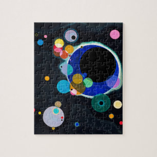 Puzzle Kandinsky Several Circles Abstract Art Painting