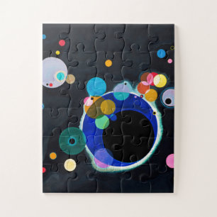 Puzzle Kandinsky Several Circles Abstract Art Painting