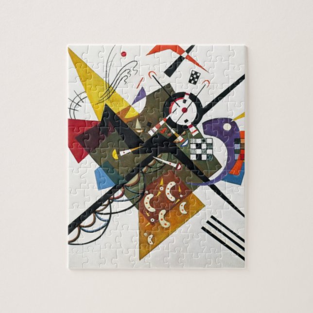 Puzzle Kandinsky Sur Blanc Deux Peintures Abstraites (Vertical)