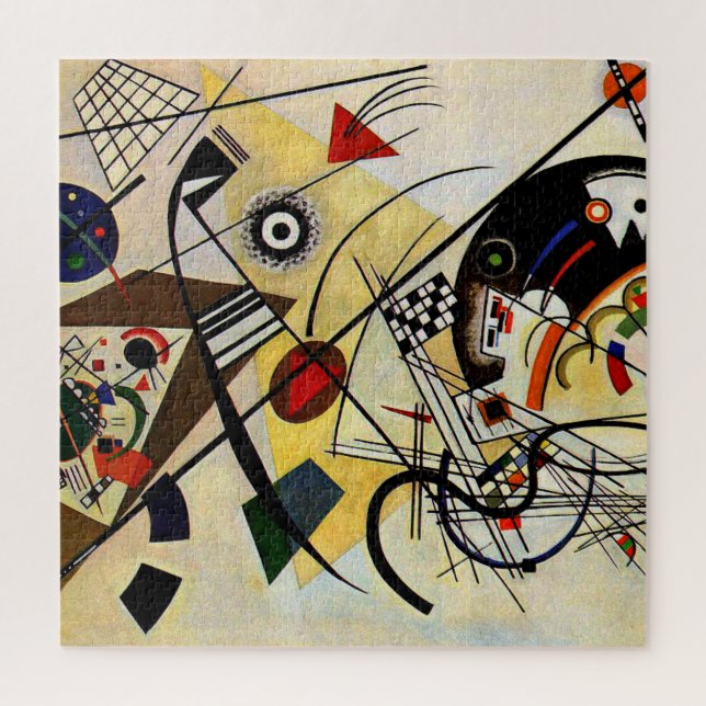 Puzzle Kandinsky - Transverse Line, art abstrait (Vertical)