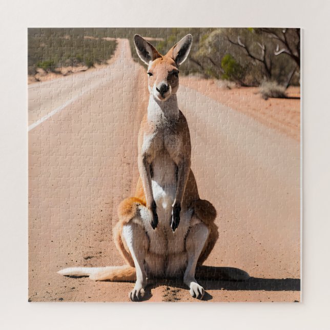 Puzzle Kangaroo dans l'arrière-plan (Vertical)
