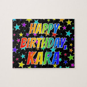 Puzzle "KARA" Premier nom, "HAPPY BIRTHDAY"