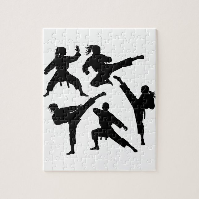 Puzzle Karate moderne tendance / Taekwondo / judo (Vertical)