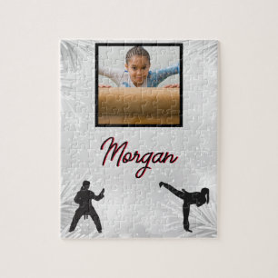 Puzzle Karate Winter Wonder Photo et nom personnalisés