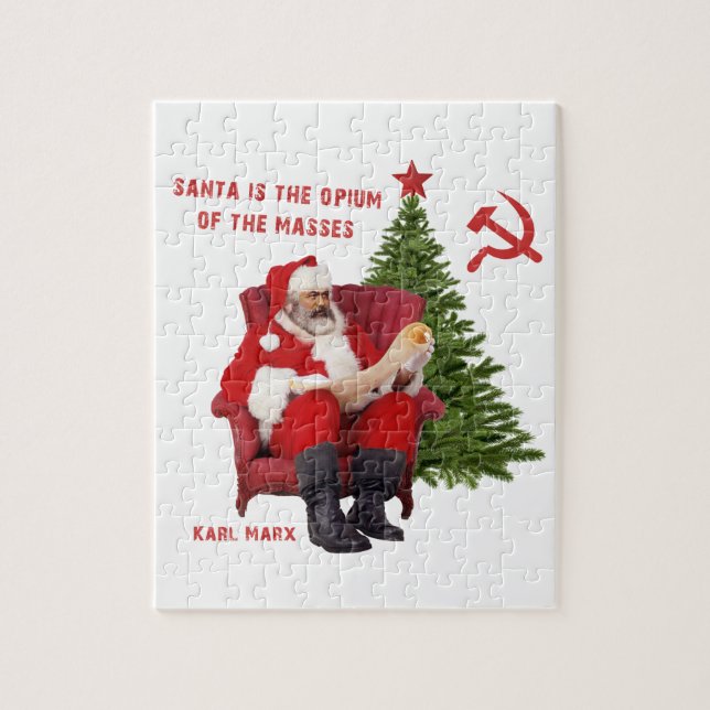 Puzzle Karl Marx Père Noël (Vertical)