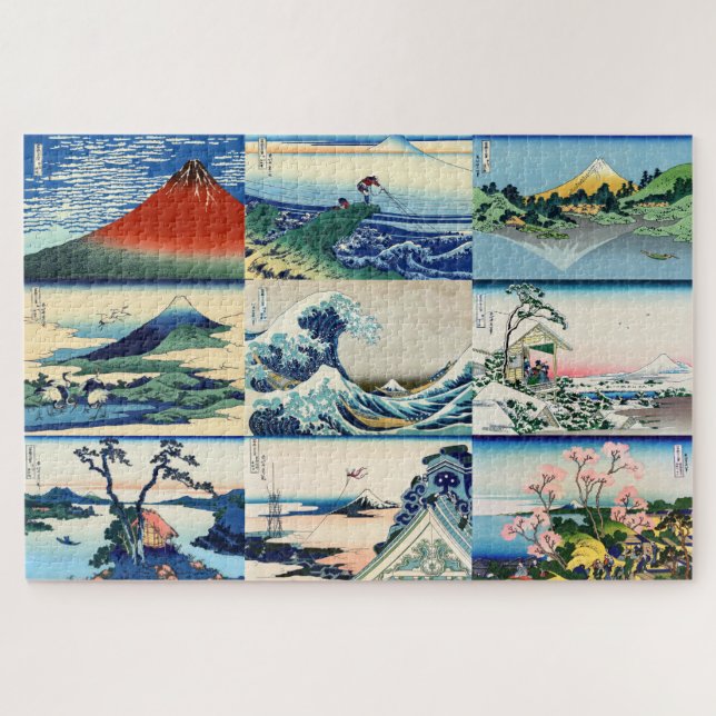 Puzzle Katsushika Hokusai - 36 Vues de la sélection du Mo (Horizontal)