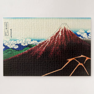 Puzzle Katsushika Hokusai - Éclairages sous le sommet