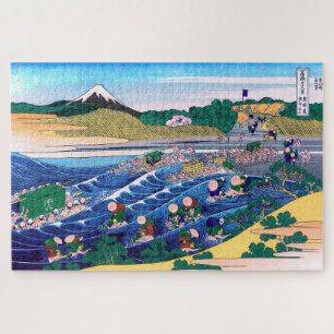 Puzzle Katsushika Hokusai - Fuji from Kanaya on Tokaido