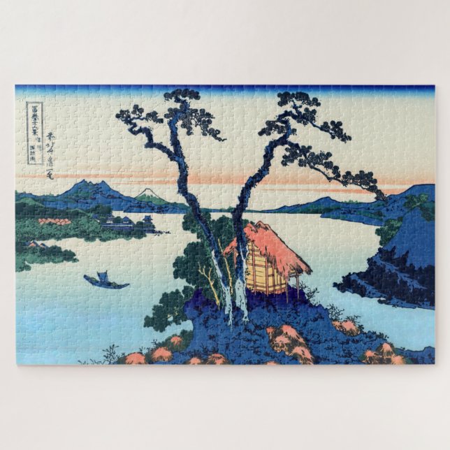 Puzzle Katsushika Hokusai - Lac Suwa dans la province de  (Horizontal)