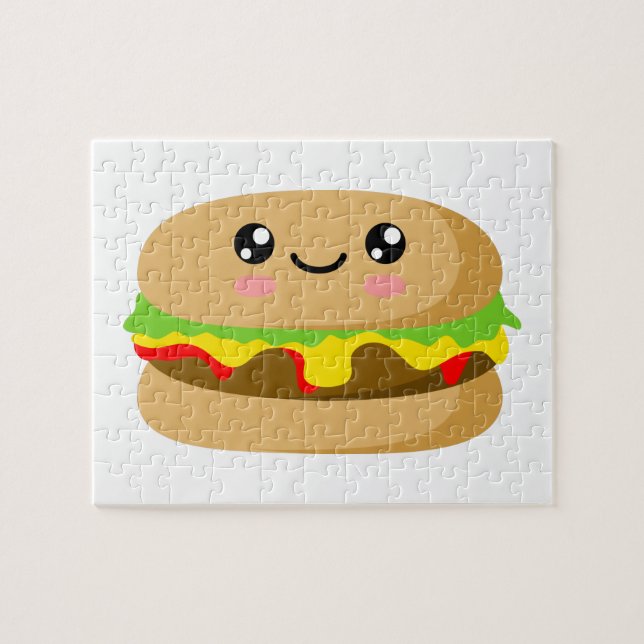 Puzzle Kawaii Burger (Horizontal)