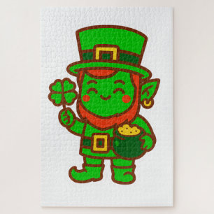 Puzzle Kawaii Lucky Leprechaun