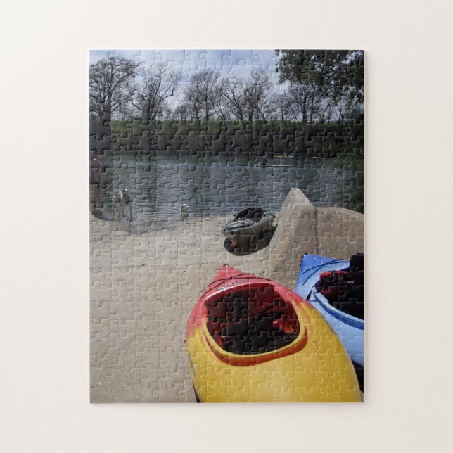 Puzzle Kayak Austin Texas Lady Bird Lake (Vertical)