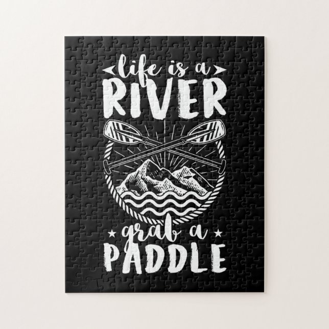 Puzzle Kayak Driver Life Est Une Rivière (Vertical)