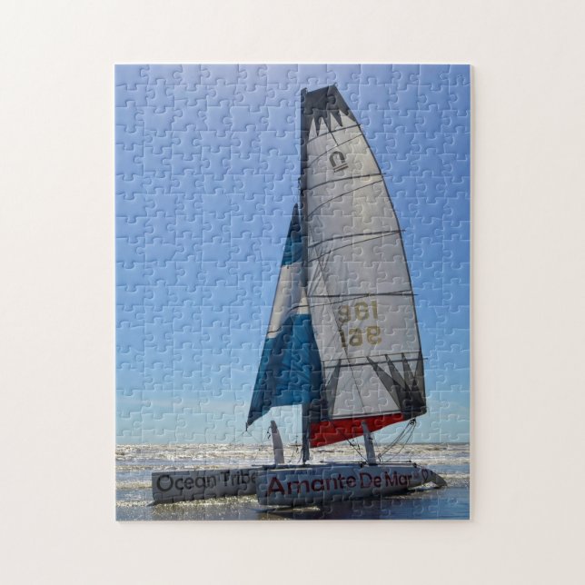Puzzle Kayak Sail Boat Texas. (Vertical)