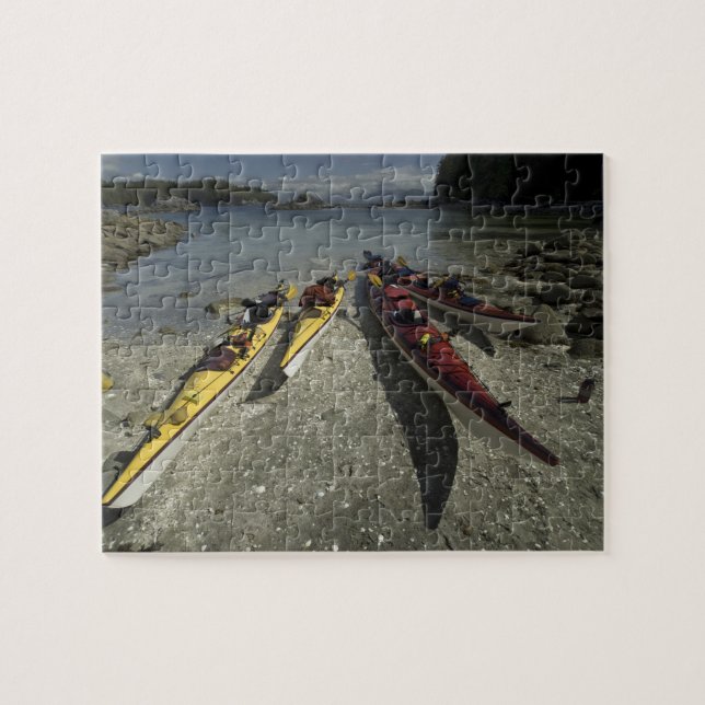 Puzzle Kayaks sur l'île Dicebox, Broken Island Group, (Horizontal)