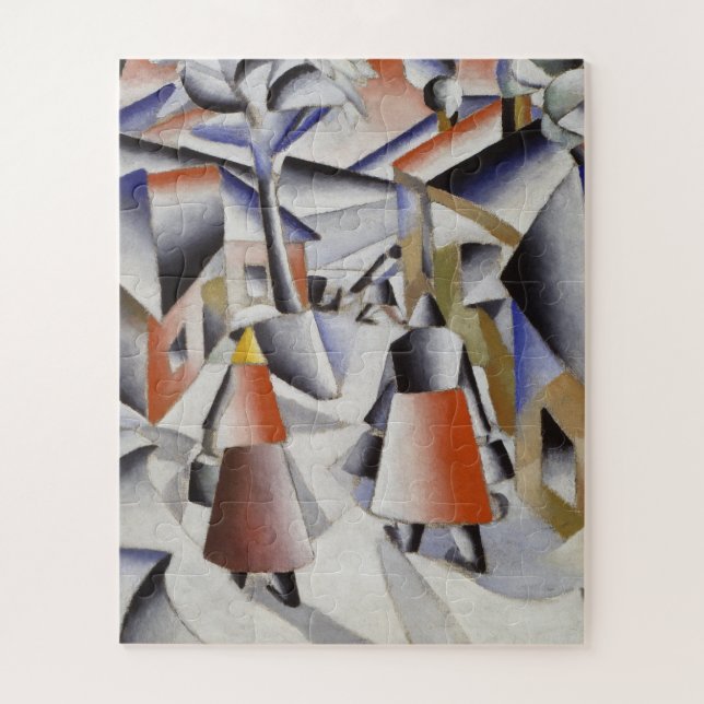 Puzzle Kazimir Malevich - Matin Dans Le Village (Vertical)