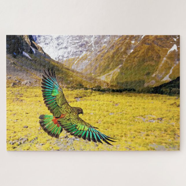 Puzzle Kea Parrot en Nouvelle-Zélande (Horizontal)
