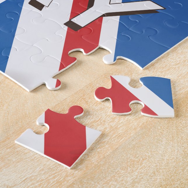 Puzzle keep calm and carry on travel poster (Côté)