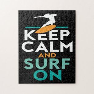 Puzzle Keep Calm and Surf On Surfer Love Surfing