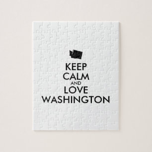 Puzzle KEEP CALM et LOVE WASHINGTON